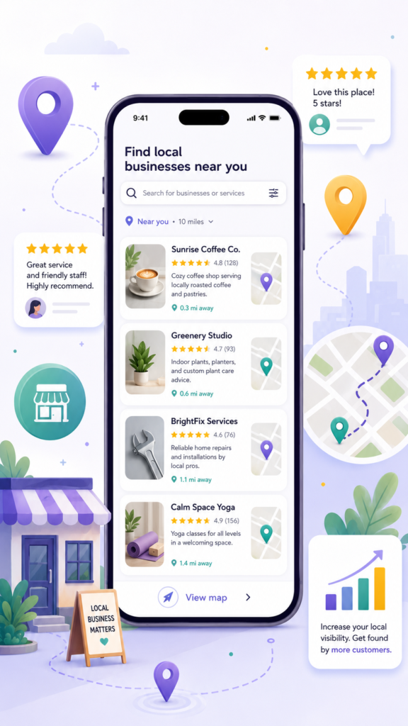 Local SEO strategy for small businesses using Google Business Profile and local search